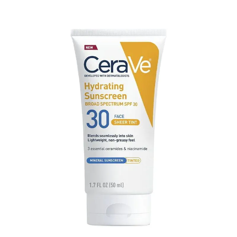 CeraVe Hydrating Sunscreen Face Sheer Tint SPF 30 (50ml)
